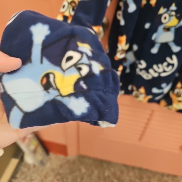 NWT Adult Unisex Size Large Bluey & Bingo Polar Fleece Sweatshirt Pullover - Picture 5 of 8